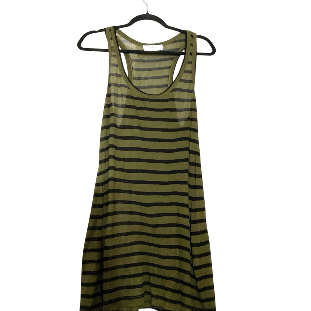 A.L.C. Olive and Black Striped Top